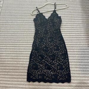 AGACI Blue Lace Dress Mini Dress